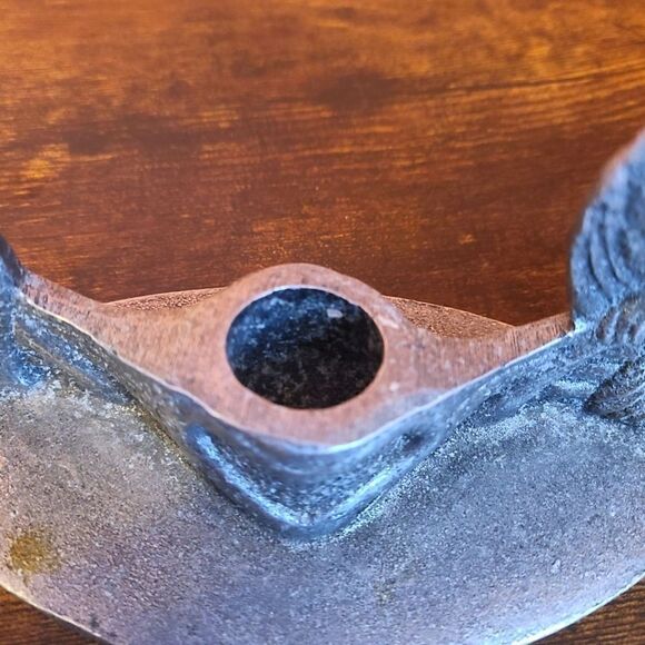 Vintage Carson Songbird Pewter Taper Candle Holder - Picture 5 of 5